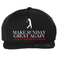 Make Sunday Great Again Golfing Wool Snapback Cap