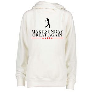 Make Sunday Great Again Golfing Womens Funnel Neck Pullover Hood