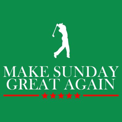 Make Sunday Great Again Golfing T-Shirt