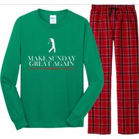 Make Sunday Great Again Golfing Long Sleeve Pajama Set