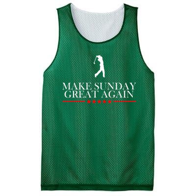 Make Sunday Great Again Golfing Mesh Reversible Basketball Jersey Tank