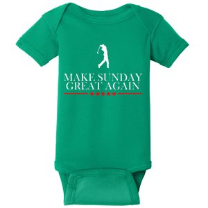 Make Sunday Great Again Golfing Baby Bodysuit