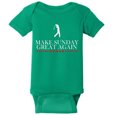 Make Sunday Great Again Golfing Baby Bodysuit