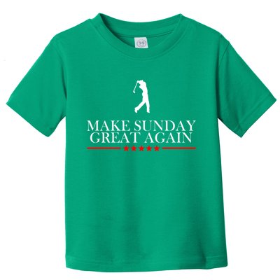 Make Sunday Great Again Golfing Toddler T-Shirt