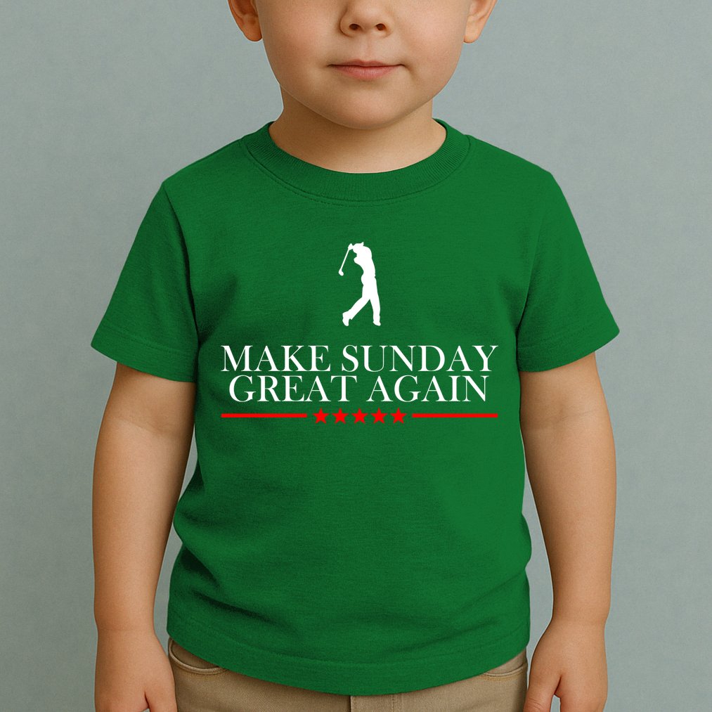 Make Sunday Great Again Golfing Toddler T-Shirt