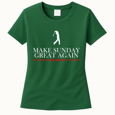 Make Sunday Great Again Golfing Womens T-Shirt
