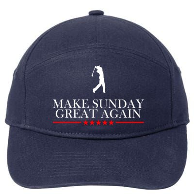 Make Sunday Great Again Golfing 7-Panel Snapback Hat