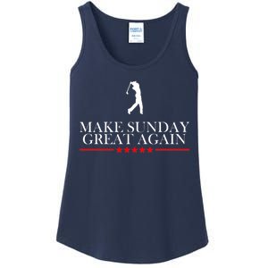 Make Sunday Great Again Golfing Ladies Essential Tank