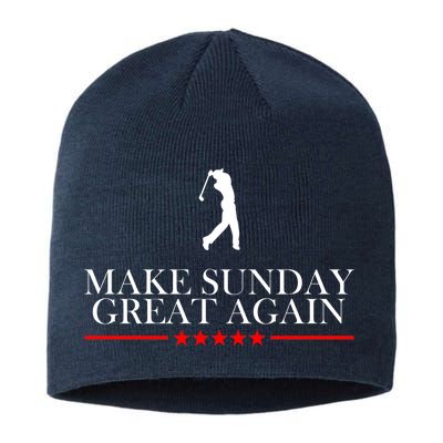 Make Sunday Great Again Golfing Sustainable Beanie