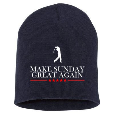 Make Sunday Great Again Golfing Short Acrylic Beanie