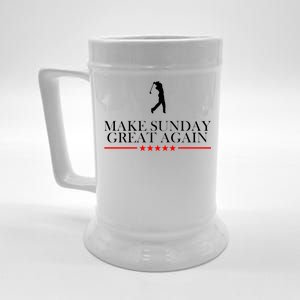 Make Sunday Great Again Golfing Beer Stein