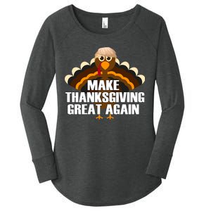 Make Thanksgiving Great Again Women's Perfect Tri Tunic Long Sleeve Shirt