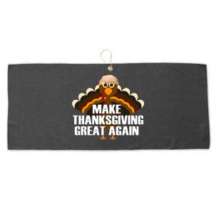 Make Thanksgiving Great Again Large Microfiber Waffle Golf Towel