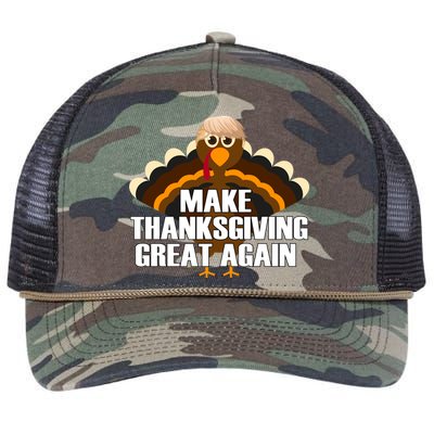 Make Thanksgiving Great Again Retro Rope Trucker Hat Cap