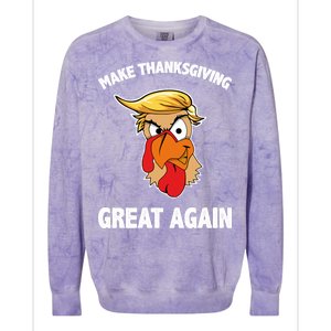 Make Thanksgiving Great Again Donald Trump Colorblast Crewneck Sweatshirt