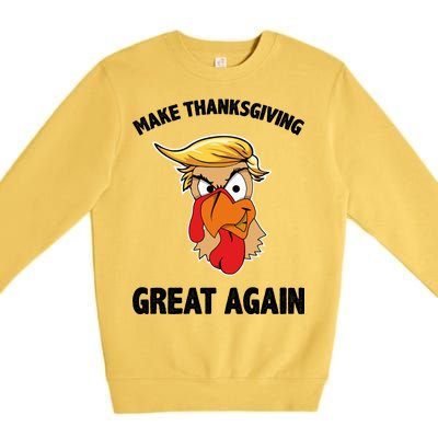 Make Thanksgiving Great Again Donald Trump Premium Crewneck Sweatshirt