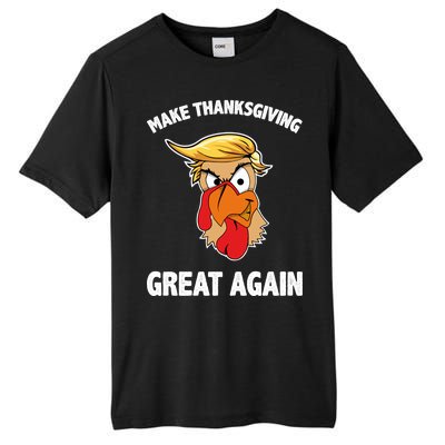 Make Thanksgiving Great Again Donald Trump Tall Fusion ChromaSoft Performance T-Shirt