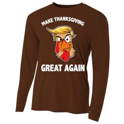 Make Thanksgiving Great Again Donald Trump Cooling Performance Long Sleeve Crew