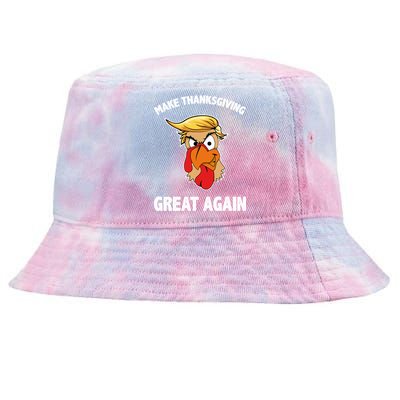 Make Thanksgiving Great Again Donald Trump Tie-Dyed Bucket Hat