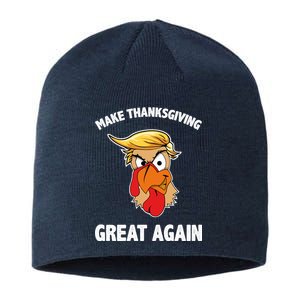 Make Thanksgiving Great Again Donald Trump Sustainable Beanie