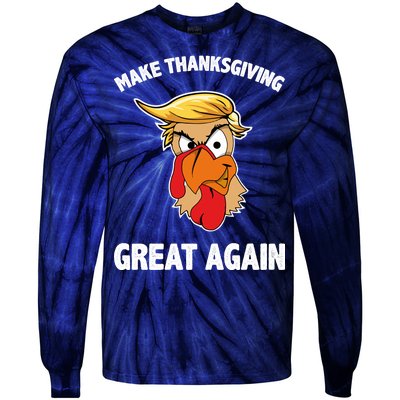 Make Thanksgiving Great Again Donald Trump Tie-Dye Long Sleeve Shirt