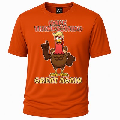 Make Thanksgiving Great Again Trump Turkey Cooling Performance Crew T-Shirt