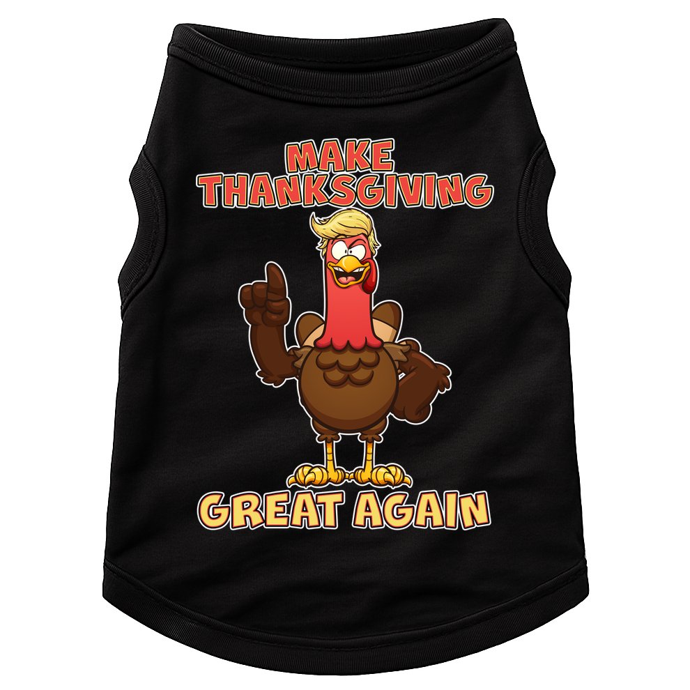Make Thanksgiving Great Again Trump Turkey Doggie Tank