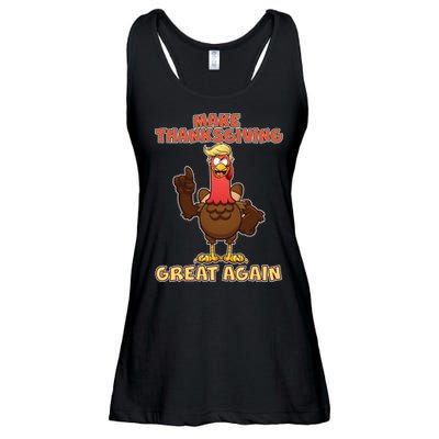 Make Thanksgiving Great Again Trump Turkey Ladies Essential Flowy Tank