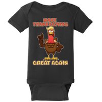 Make Thanksgiving Great Again Trump Turkey Baby Bodysuit