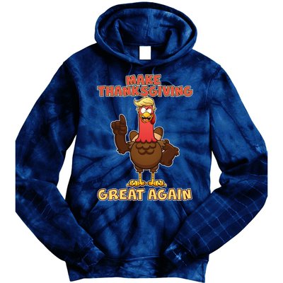 Make Thanksgiving Great Again Trump Turkey Tie Dye Hoodie