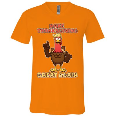 Make Thanksgiving Great Again Trump Turkey V-Neck T-Shirt