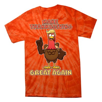 Make Thanksgiving Great Again Trump Turkey Tie-Dye T-Shirt