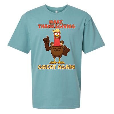 Make Thanksgiving Great Again Trump Turkey Sueded Cloud Jersey T-Shirt