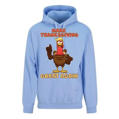 Make Thanksgiving Great Again Trump Turkey Unisex Surf Hoodie