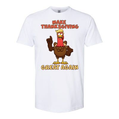 Make Thanksgiving Great Again Trump Turkey Softstyle CVC T-Shirt