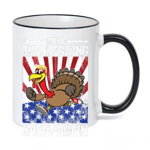 Make Thanksgiving Great Again Turkey 11oz Black Color Changing Mug