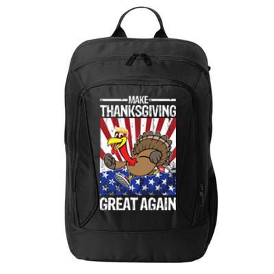 Make Thanksgiving Great Again Turkey City Backpack