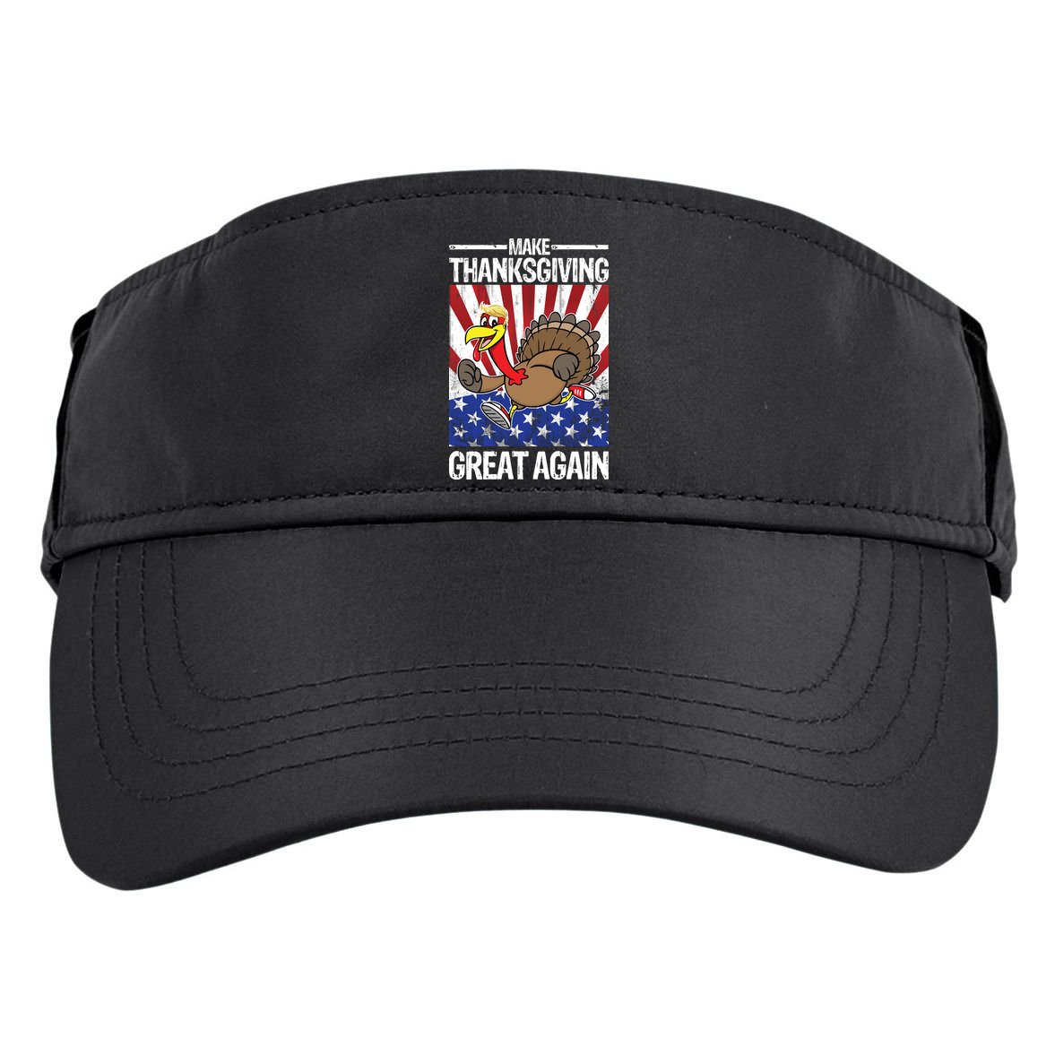 Make Thanksgiving Great Again Turkey Adult Drive Performance Visor