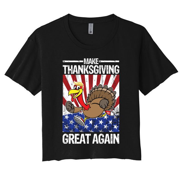 Make Thanksgiving Great Again Turkey Crop Top