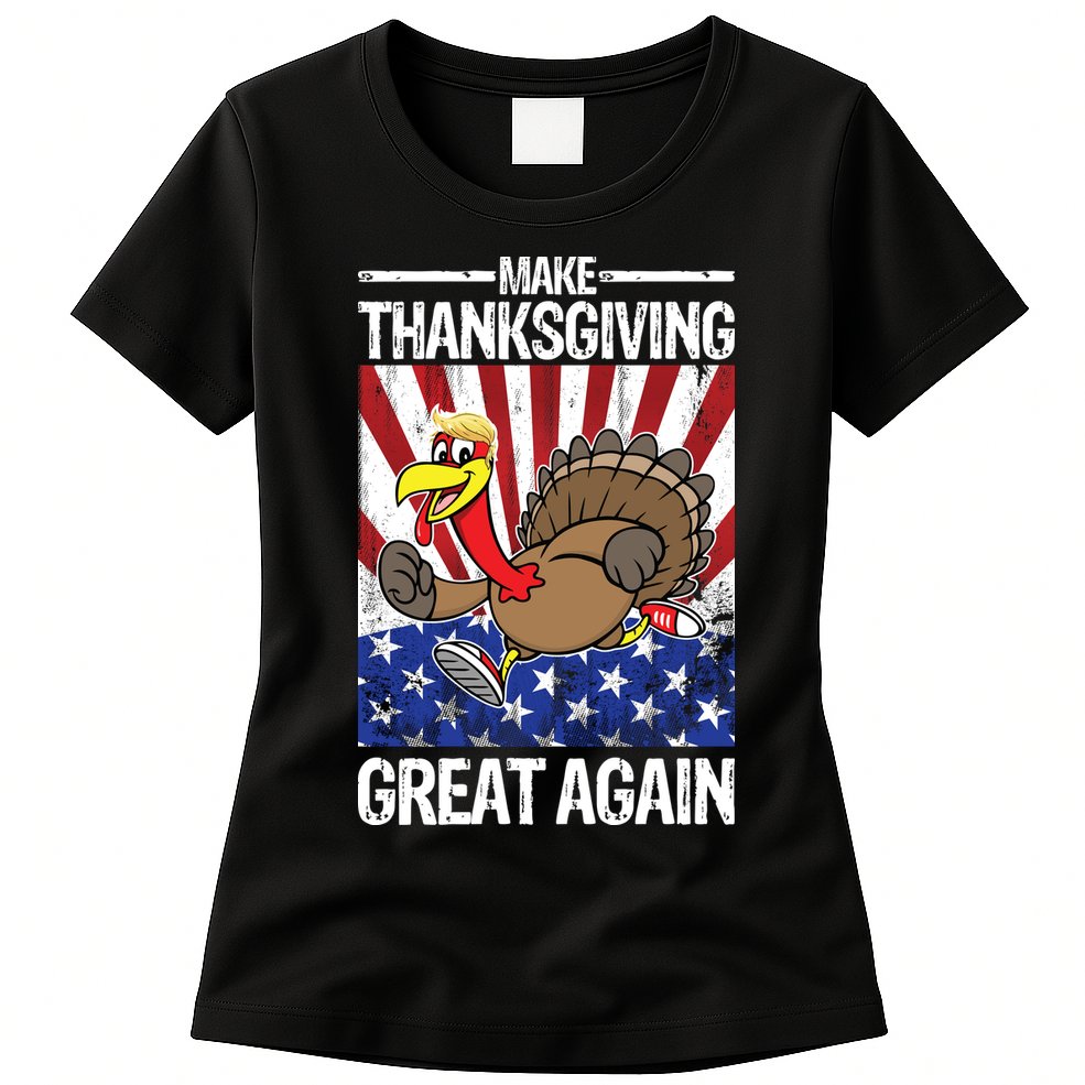 Make Thanksgiving Great Again Turkey Womens T-Shirt