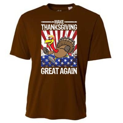 Make Thanksgiving Great Again Turkey Cooling Performance Crew T-Shirt