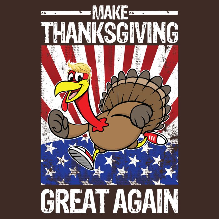 Make Thanksgiving Great Again Turkey Cooling Performance Crew T-Shirt