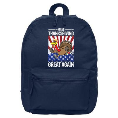 Make Thanksgiving Great Again Turkey 16 in Basic Backpack