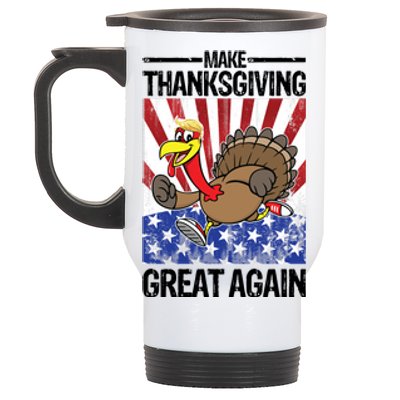 Make Thanksgiving Great Again Turkey Stainless Steel Travel Mug