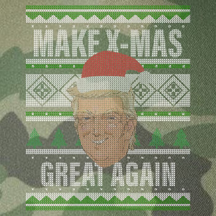 Make X-Mas Great Again Ugly Christmas Legacy Tie Dye Trucker Hat
