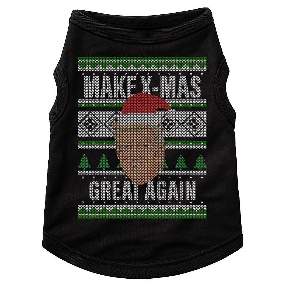 Make X-Mas Great Again Ugly Christmas Doggie Tank