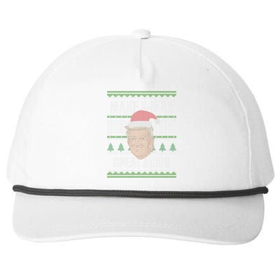 Make X-Mas Great Again Ugly Christmas Snapback Five-Panel Rope Hat