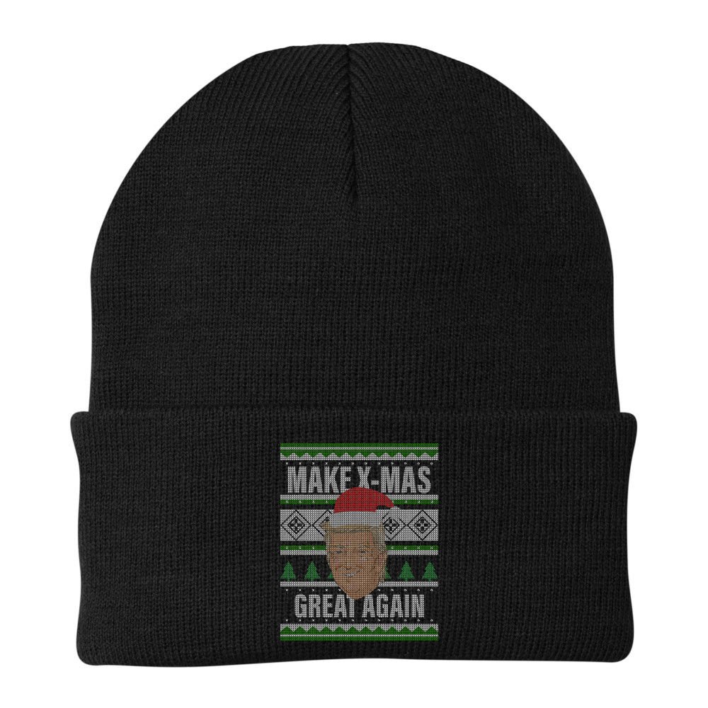Make X-Mas Great Again Ugly Christmas Beanie