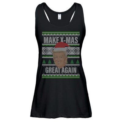 Make X-Mas Great Again Ugly Christmas Ladies Essential Flowy Tank