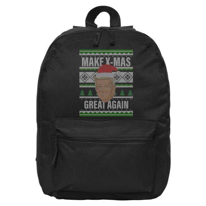 Make X-Mas Great Again Ugly Christmas 16 in Basic Backpack